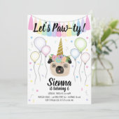 Invitation Carlin Unicorn Chien Chien Chien Chien Chien Anniv (Debout devant)