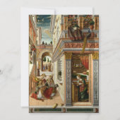 Invitation Carlo Crivelli - L'Annonciation, avec Saint Emid (Devant)