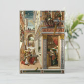 Invitation Carlo Crivelli - L'Annonciation, avec Saint Emid (Debout devant)