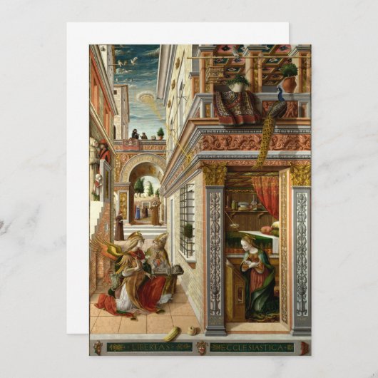 Invitation Carlo Crivelli - L'Annonciation, avec Saint Emid (Devant / Derrière)