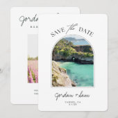 Invitation Carmel Save the Date Carmel California Mariage (Devant / Derrière)