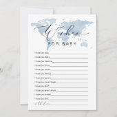 Invitation CARMEN Blue Adventure Wings for Baby Game Card (Devant)