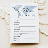 Invitation CARMEN Blue Adventure Wings for Baby Game Card