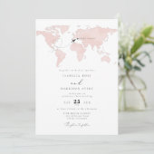 Invitation CARMEN Destination Blush Watercolor Mariage (Debout devant)