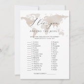 Invitation CARMEN Travel I Love You Around World Game (Devant)