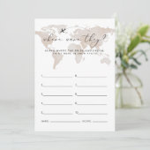 Invitation CARMEN Voyage Où Étaient-Ils Fête des mariées Jeu (Debout devant)