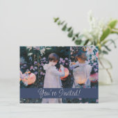 Invitation Carnation Lily Lily Rose John Singer Sargent Art (Debout devant)