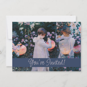 Invitation Carnation Lily Lily Rose John Singer Sargent Art