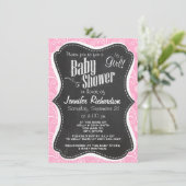 Invitation Carnation Rose Paisley ; aspect Vintage du tableau (Debout devant)