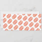 Invitation Carnaval Circus Show Billets Anniversaire de enfan (Dos)