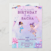 Invitation Carnaval coloré : Rejoignez-nous pour un anniversa (Devant / Derrière)