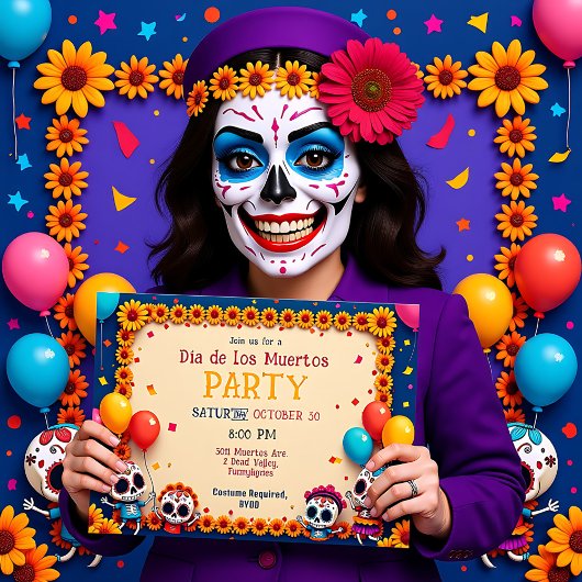 Invitation Carnaval de 💀 Calavera