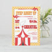 Invitation Carnaval de cirque Fête d'anniversaire Big Top Inv (Debout devant)