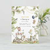 Invitation Carnaval de cirque | Fête d'anniversaire de la for (Debout devant)