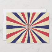 Invitation Carnaval de cirque Révélation de genre Baby shower (Dos)