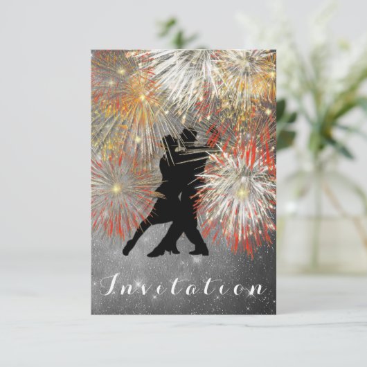 Invitation Carnaval de danse de bal Tango  Fête de danse (Debout devant)