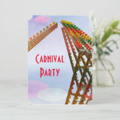Invitation Carnaval de Sizzler coloré Theme Party (Debout devant)