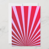 Invitation Carnaval Hot Rose Circus Festive Filles Anniversai (Dos)