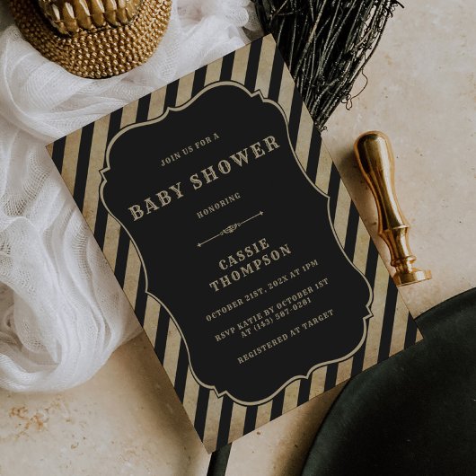 Invitation Carnaval vintage Baby shower d'invitation