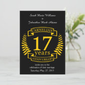 Invitation Carnéliane anniversaire de mariage 17 ans (Debout devant)