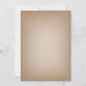 Invitation Carnet de bord floral blanc inspiré (Dos)