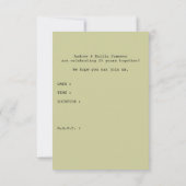 Invitation carnet de fête d'anniversaire (Dos)