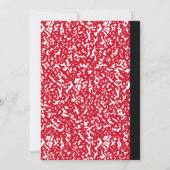 Invitation Carnet Rouge Professeur Funny Enregistrer La Date  (Dos)