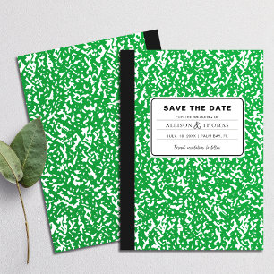 Invitation Carnet Vert Prof Drôle Save The Date Mariage