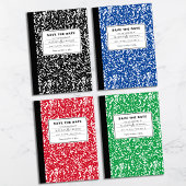 Invitation Carnet Vert Prof Drôle Save The Date Mariage