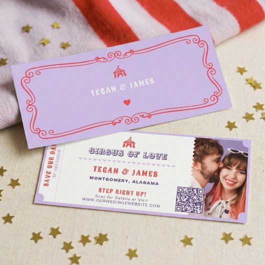 Invitation Carnival Circus Amusement Park Save The Date Photo