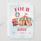 Invitation Carnival Circus Festival 4e Anniversaire (Devant)