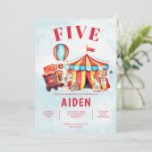 Invitation Carnival Circus Festival 5e Anniversaire (Debout devant)