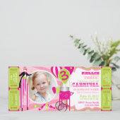 Invitation Carnival Circus Stilt Walker Anniversaire (Debout devant)