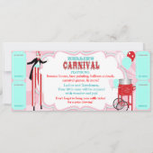 Invitation Carnival Circus Stilt Walker Anniversaire (Dos)