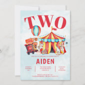 Invitation Carnival Cirque Festival Enfant 2e Anniversaire (Devant)