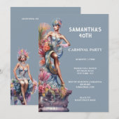 Invitation Carnival Festival Parade lgbtq gay pride fête (Devant / Derrière)