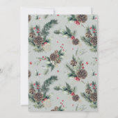 Invitation Carolage de Noël Carol de musique Jouer Vacances (Dos)