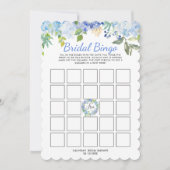 Invitation Carolina Bloom Fête des mariées Jeu de Bingo (Devant)
