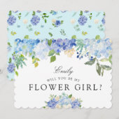 Invitation Carolina | Serez-vous ma Flower Girl ? (Devant / Derrière)