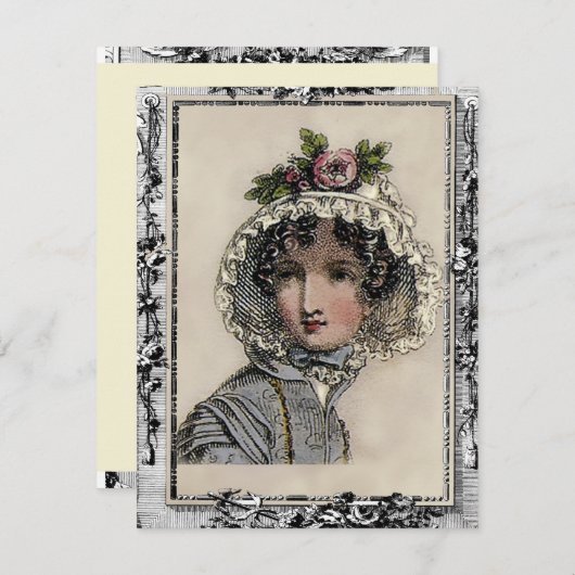 Invitation Caroline (Devant / Derrière)