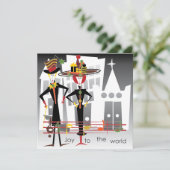 Invitation Carols de Noël Joy Card/Invitation (Debout devant)