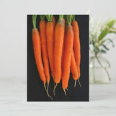 Invitation Carottes fraîches du jardin (Debout devant)