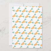 Invitation Carottes Légumes du marché fermier d'été (Dos)