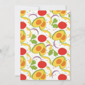 Invitation Carottes Légumes Motif Marché Fermier (Dos)