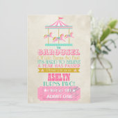 Invitation Carousel Anniversaire (Debout devant)