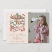 Invitation Carousel Carnival 2e fête d'anniversaire Photo (Devant)