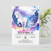 Invitation Carousel de Pony Doux Anniversaire (Debout devant)