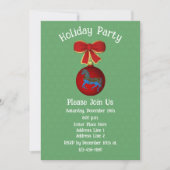 Invitation Carousel Horse Ornement Noël (Devant)