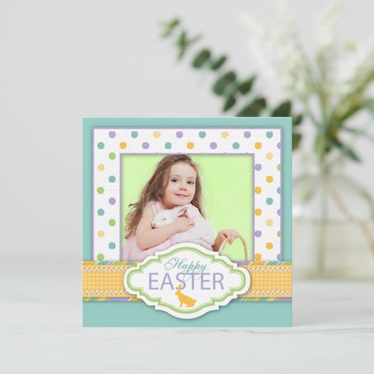 Invitation Carré 2 d'invitation de lapin (Debout devant)