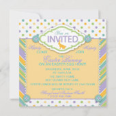 Invitation Carré 2 d'invitation de lapin (Dos)